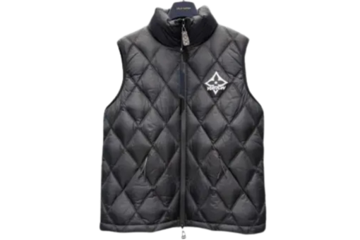 LV Diamond Ripstop Puffer Gilet Black