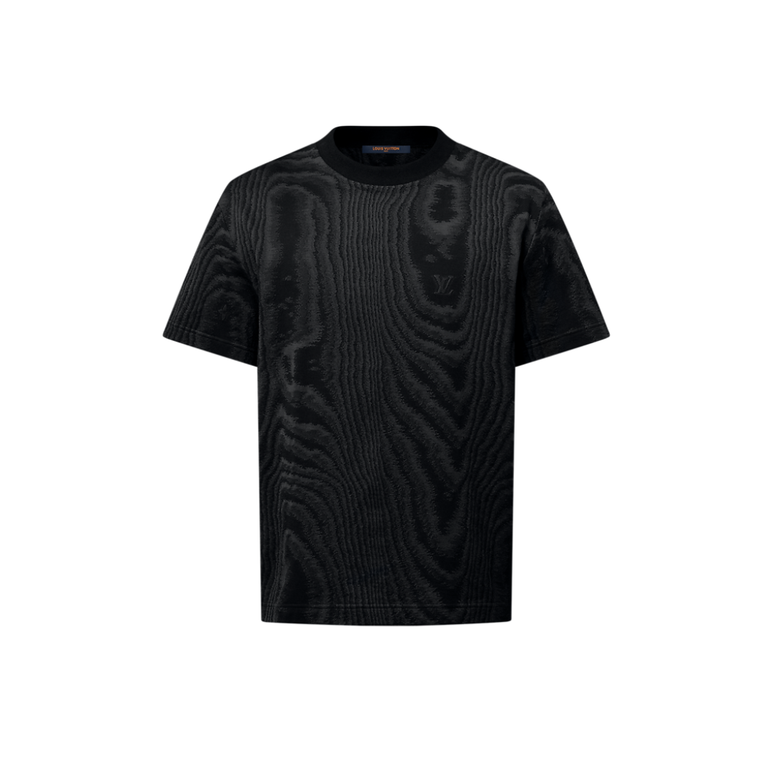 LV Jersey Jacquard T-Shirt Black 2026 | Drip Kickz LV Jersey Jacquard T-Shirt Black