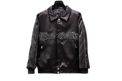 LV Embellished Souvenir Blouson Jacket Black