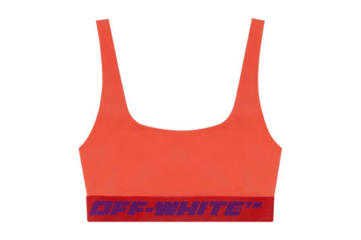Off-White Athl Logo Band Bra ‘Coral Red’