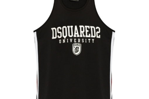 DSQUARED2 logo-print tank top black