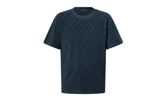 LV Monogram French Terry T-Shirt Dark Navy