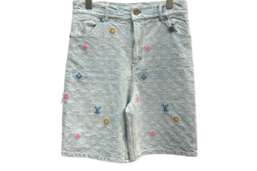 LV Tyler Rainbow Logo Jeans Grey