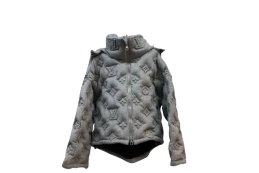 LV Boyhood Monogram Puffer Down Jacket Grey