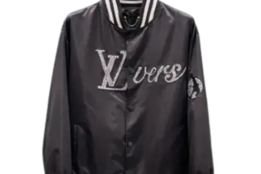 LV Bomber Tracksuit Jacket Black