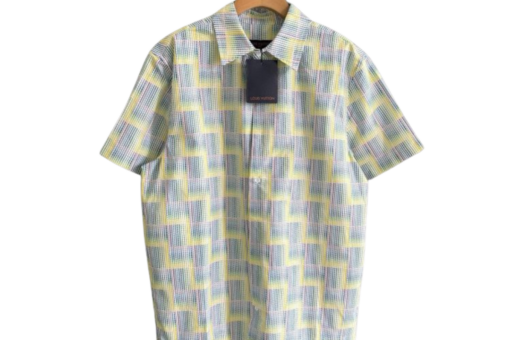 LV Graphic Printed Short-Sleeved Shirt