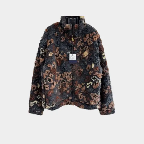 LV Reversible Fleece Blouson LV Leo Motif Jacket Multicolor 2026 | Drip Kickz LV Reversible Fleece Blouson LV Leo Motif Jacket Multicolor - Image 2