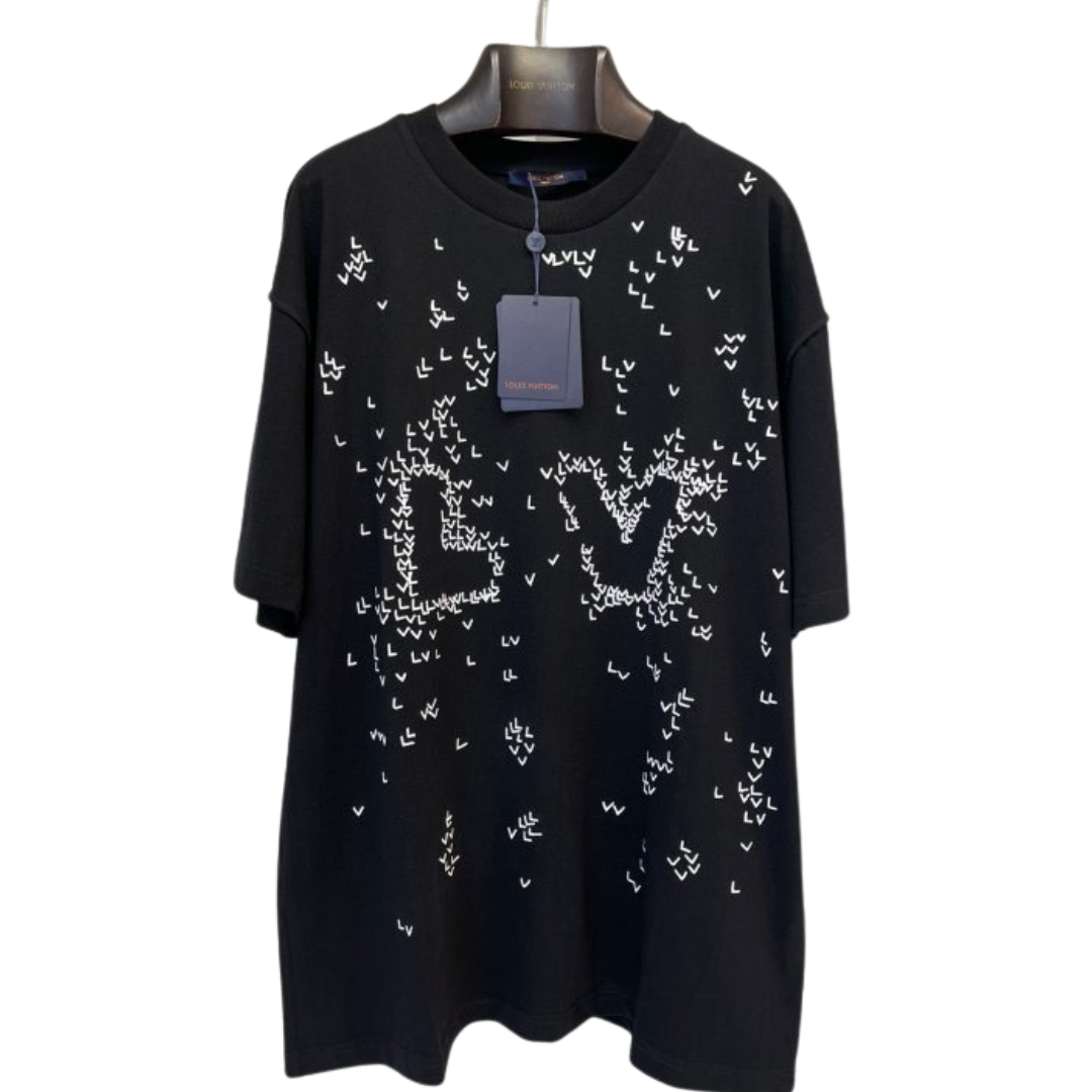 LV Logo T-Shirt Black 2026 | Drip Kickz LV Logo T-Shirt Black