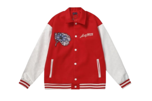 LV Varsity Jacket Red/White