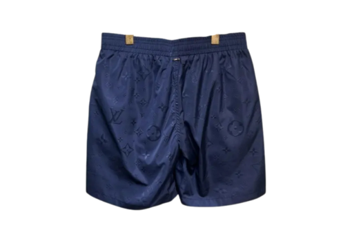 LV 3D Pocket Monogram Swim Board Shorts Navy Blue