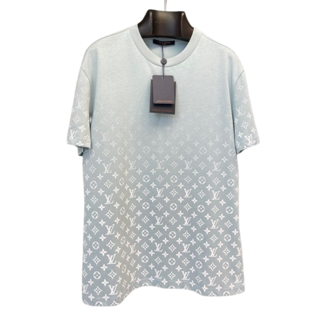 LV Monogram Gradient T-shirt Grey 2026 | Drip Kickz LV Monogram Gradient T-shirt Grey