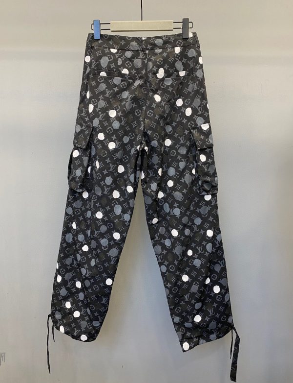 LV Yayoi Kusama Polka Dot Cargo Pants Black 2026 | Drip Kickz LV Yayoi Kusama Polka Dot Cargo Pants Black - Image 3