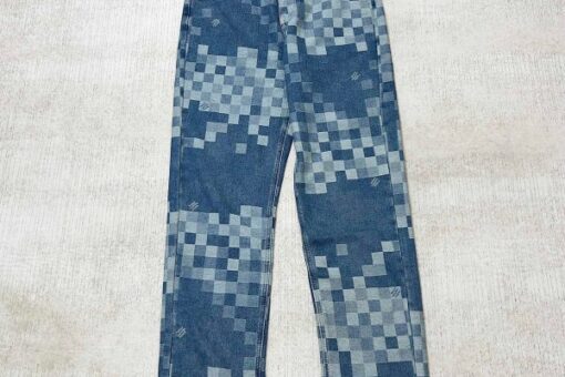 LV Denim Skate Pants Blue