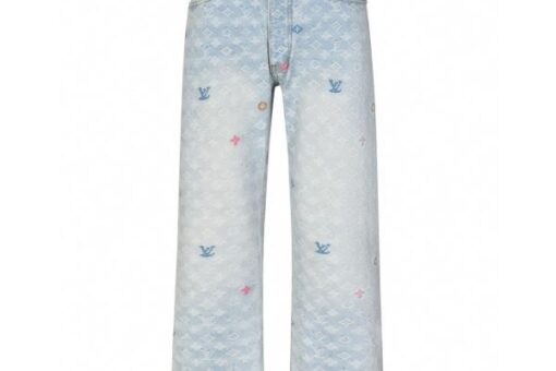 LV Tyler the Creator Monogram Denim Pants White