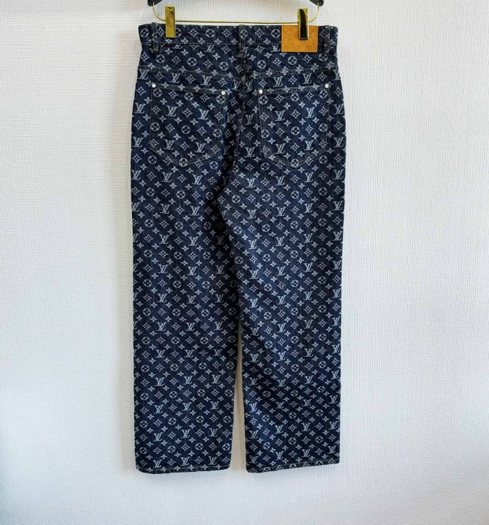 LV Monogram Jeans 2026 | Drip Kickz LV Monogram Jeans - Image 2