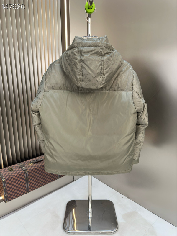LV Down Puffer Zipped Jacket Moss Green 2026 | Drip Kickz LV Down Puffer Zipped Jacket Moss Green - Image 2