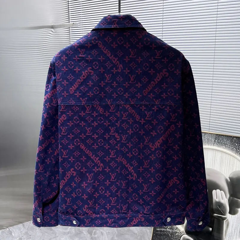 LV Denim Jacket Navi Blue 2026 | Drip Kickz LV Denim Jacket Navi Blue - Image 2