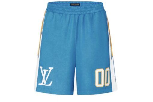 LV Jersey Sport Shorts with Blue Patch