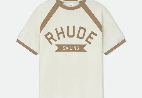 RHUDE SAILING T-Shirt KHAKI