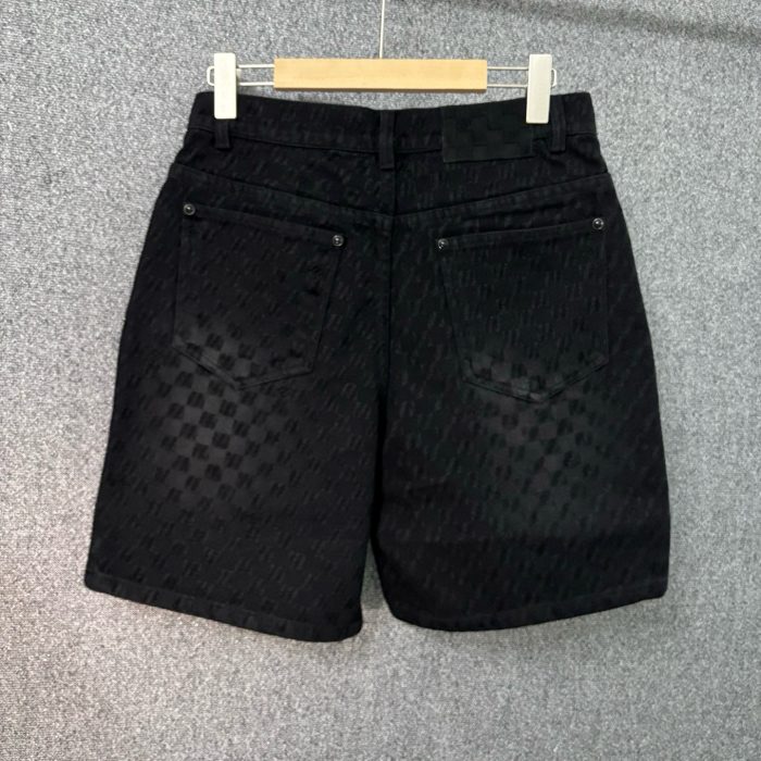 LV Graphic Jacquard Fluid Shorts Black 2026 | Drip Kickz LV Graphic Jacquard Fluid Shorts Black - Image 3