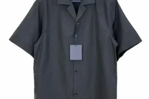 LV Casual Button-Down Shirt Black