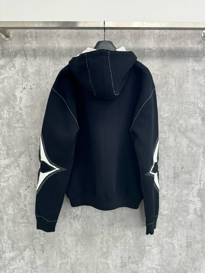 LV Zip Hoodie Black White 2026 | Drip Kickz LV Zip Hoodie Black White - Image 2