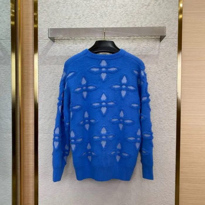 LV Sweater Royal Blue 2026 | Drip Kickz LV Sweater Royal Blue - Image 2