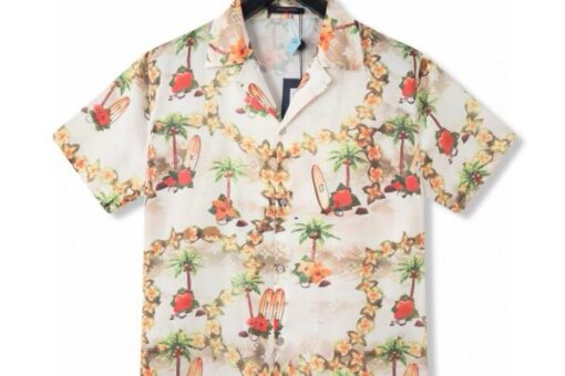 LV Monogram Short Sleeved Floral Print