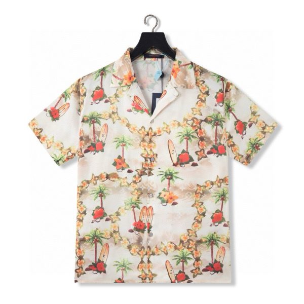 LV Monogram Short Sleeved Floral Print 2026 | Drip Kickz LV Monogram Short Sleeved Floral Print