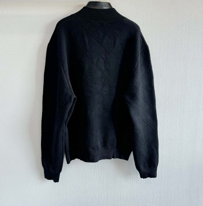 LV Zip Sweater Black 2026 | Drip Kickz LV Zip Sweater Black - Image 2