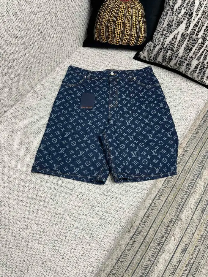 LV Monogram Denim Shorts 2026 | Drip Kickz LV Monogram Denim Shorts - Image 2