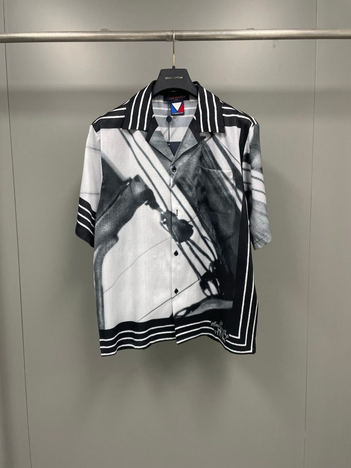 LV Shirt White And Black 2026 | Drip Kickz LV Shirt White And Black - Image 3