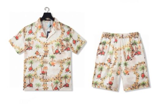 LV Suit Flor Print White