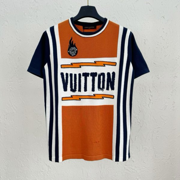 LV Orange Flame Cotton T-Shirt 2026 | Drip Kickz LV Orange Flame Cotton T-Shirt
