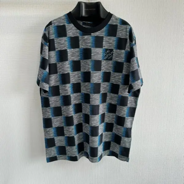 LV T-Shirt Black Check 2026 | Drip Kickz LV T-Shirt Black Check - Image 3