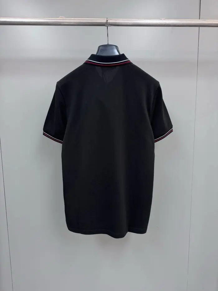 Prada Beyaz Men Short Sleeve Pique Polo T-Shirt Black 2026 | Drip Kickz Prada Beyaz Men Short Sleeve Pique Polo T-Shirt Black - Image 2