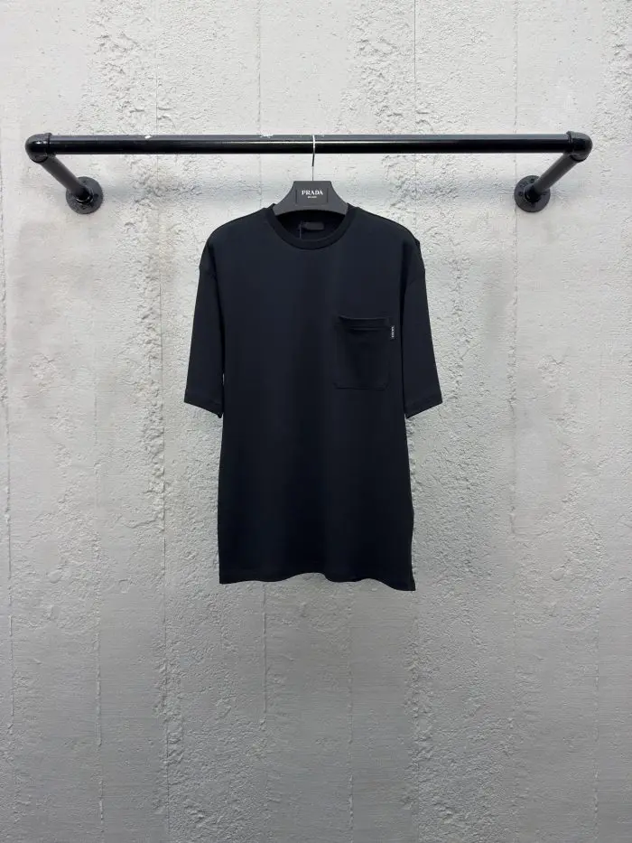 Prada 3D Pocket Monogram T-Shirt Black 2026 | Drip Kickz Prada 3D Pocket Monogram T-Shirt Black