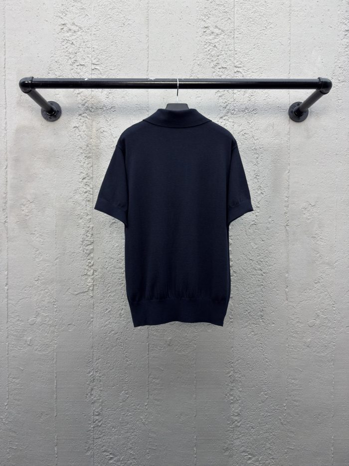 Prada Cashmere Polo T-Shirt Black 2026 | Drip Kickz Prada Cashmere Polo T-Shirt Black - Image 2