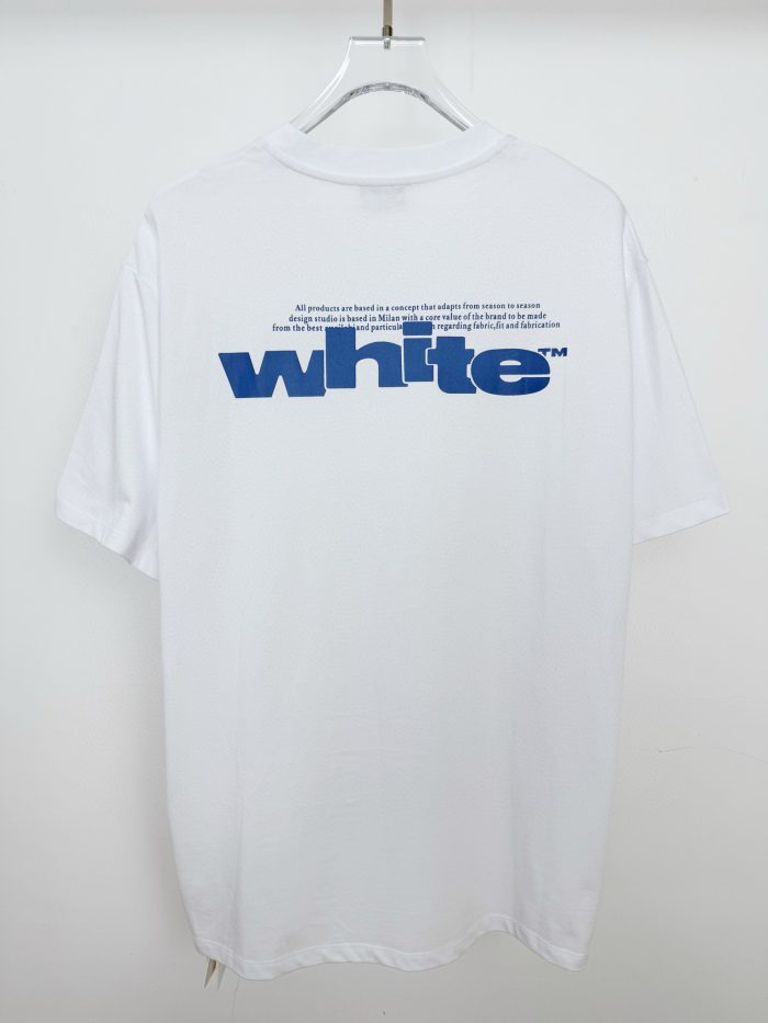 OFF WHITE Split Graphic T Shirt White 2026 | Drip Kickz OFF WHITE Split Graphic T Shirt White - Image 2