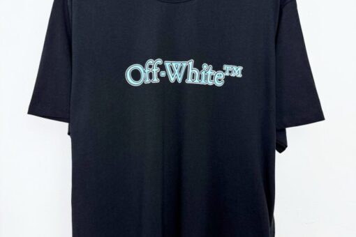 Off-White Big Bookish T-Shirt in Navy Blue