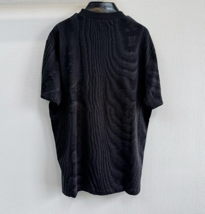 LV Jersey Jacquard T-Shirt Black 2026 | Drip Kickz LV Jersey Jacquard T-Shirt Black - Image 3