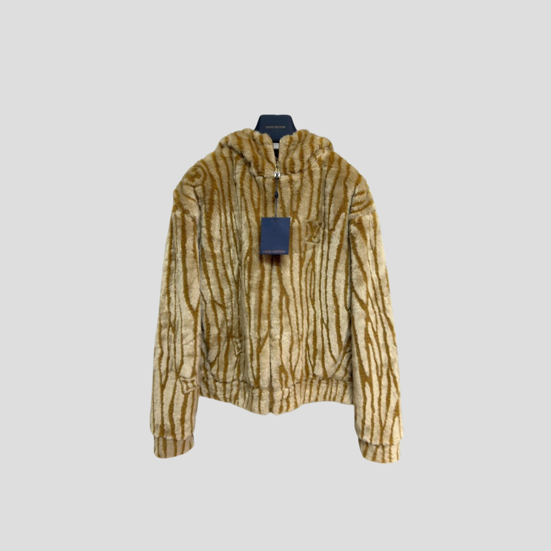 LV Epi Fleece Hooded Blouson In A Camel And Beige Colorway 2026 | Drip Kickz LV Epi Fleece Hooded Blouson In A Camel And Beige Colorway - Image 2