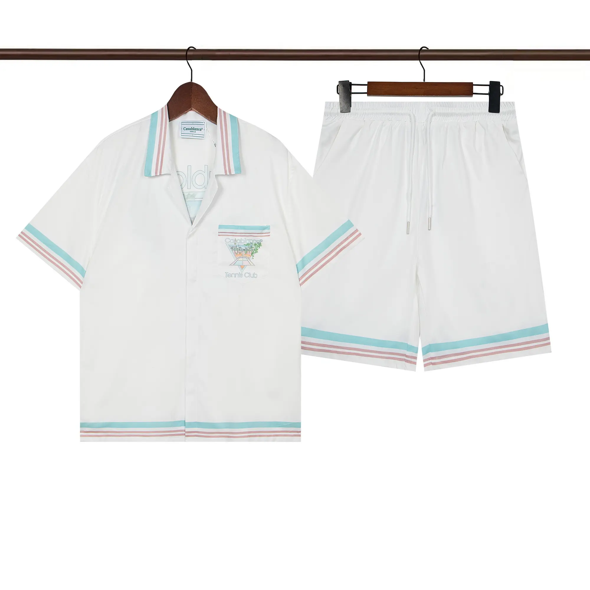 Casablanca Paris Tennis Club Icon Shirt And Short Set 2026 | Drip Kickz Casablanca Paris Tennis Club Icon Shirt And Short Set