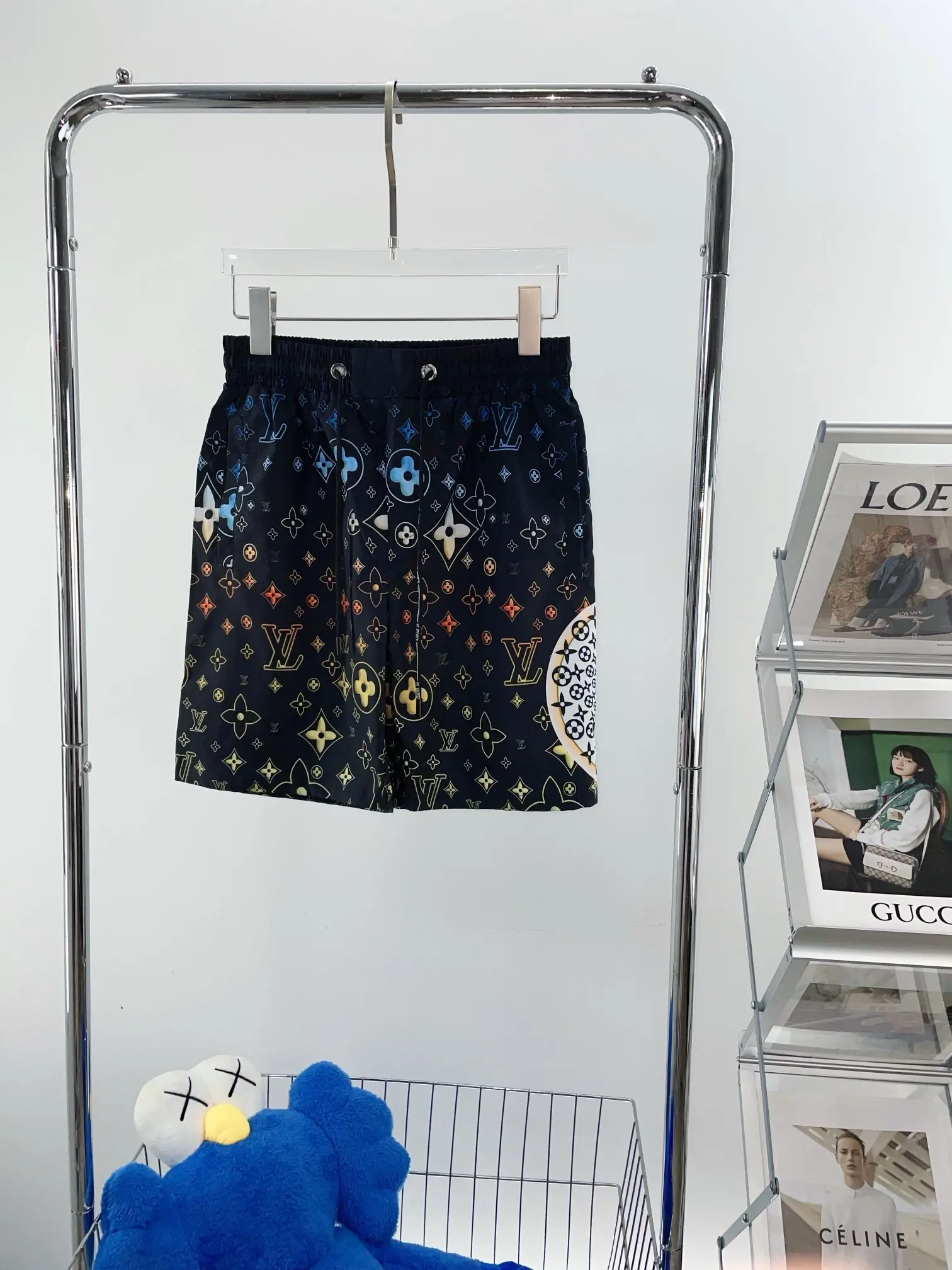 LV Monogram Swim Shorts Black 2026 | Drip Kickz LV Monogram Swim Shorts Black - Image 2