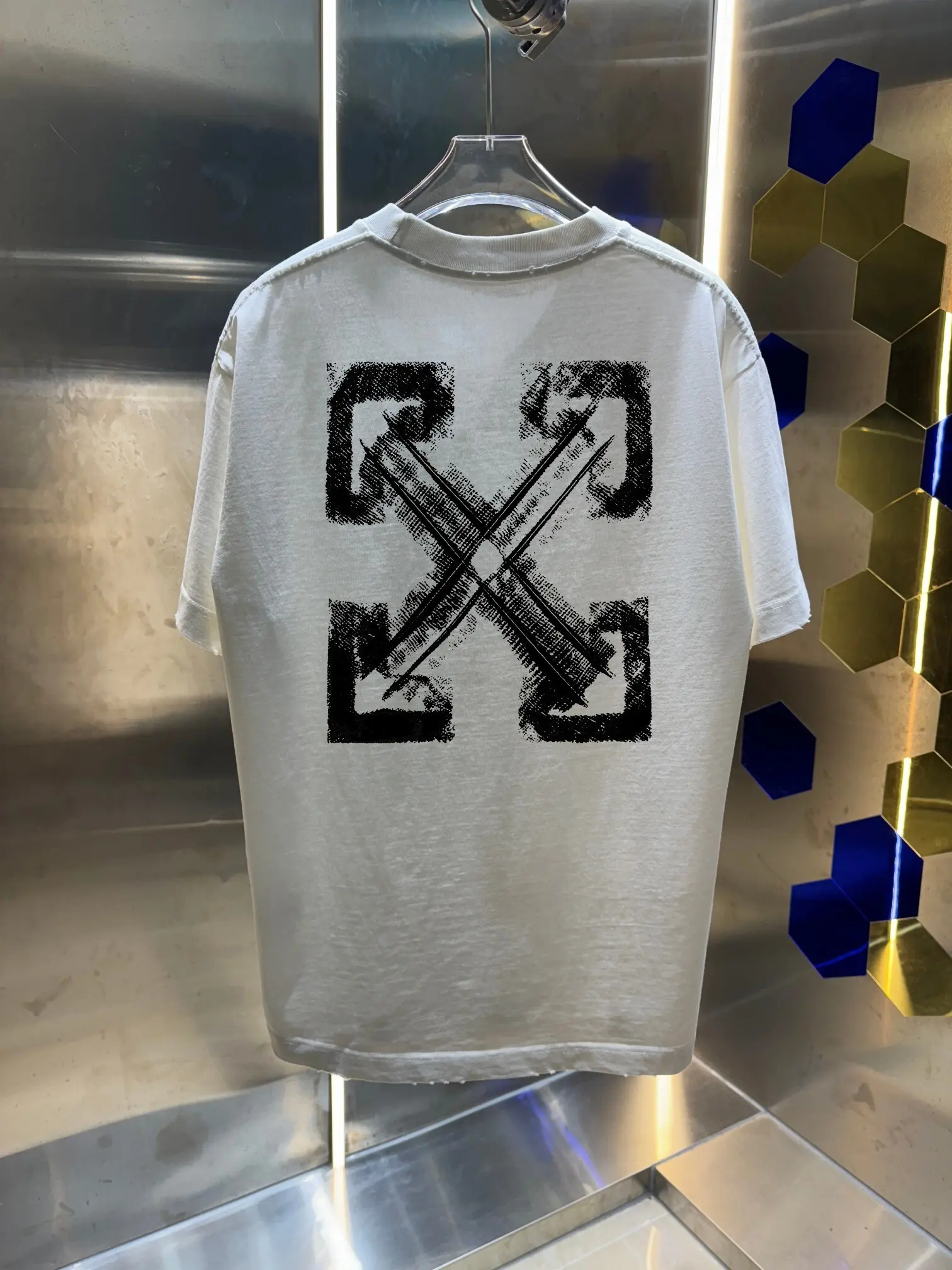 Off-White Vibe Arrow Skate T-Shirt White 2026 | Drip Kickz Off-White Vibe Arrow Skate T-Shirt White - Image 2