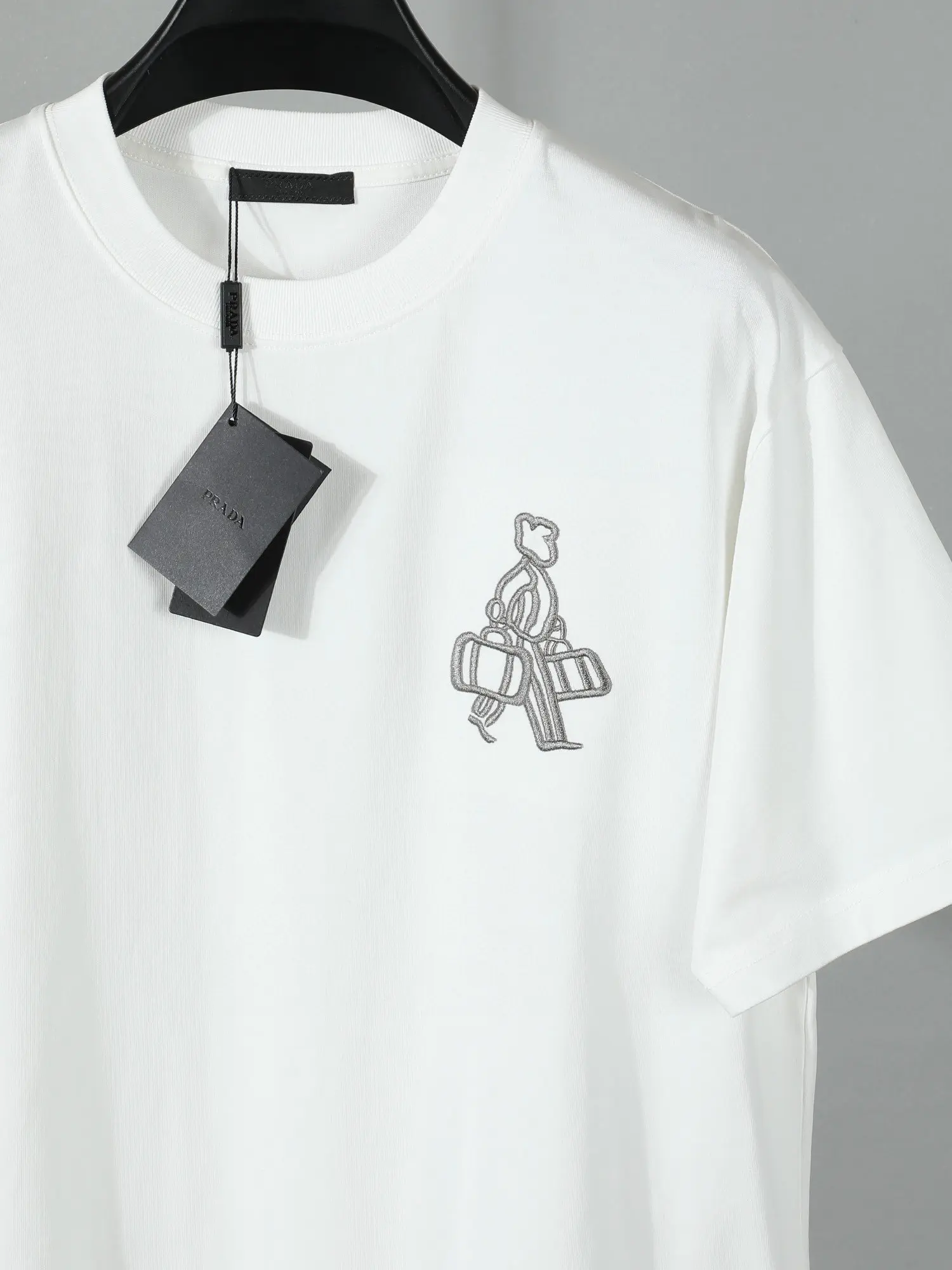 Prada White T-Shirt Represent Cherub Initial 2026 | Drip Kickz Prada White T-Shirt Represent Cherub Initial - Image 2