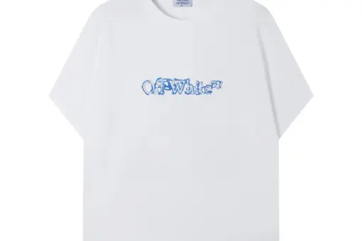 Off-White Cloudy Arrow Skate Logo T-Shirt White