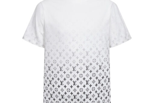 LV Gradient Cotton T-Shirt Light Cotton Jersey White & Black