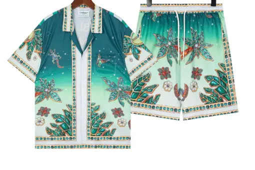 Casablanca Joyaux D’Afrique Silk Shirt And Shorts Set