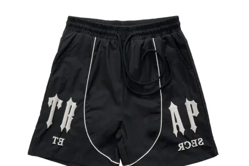 Trapstar Shorts Prominent Graphic Black
